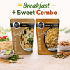 🥣 Breakfast + Sweet Combo (Upma, Moong Dal Sheera)