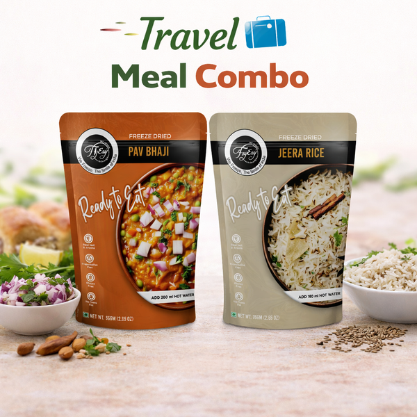 🧳 Travel Meal Combo (Pav Bhaji, Jeera Rice)